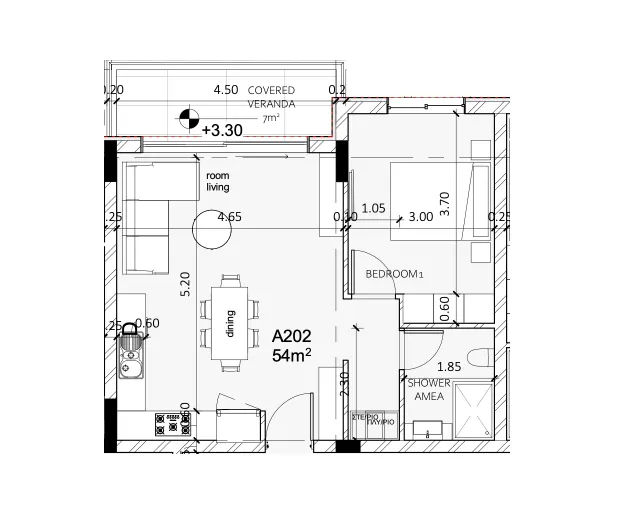Διαμερίσματα 2 — 61,00 m²