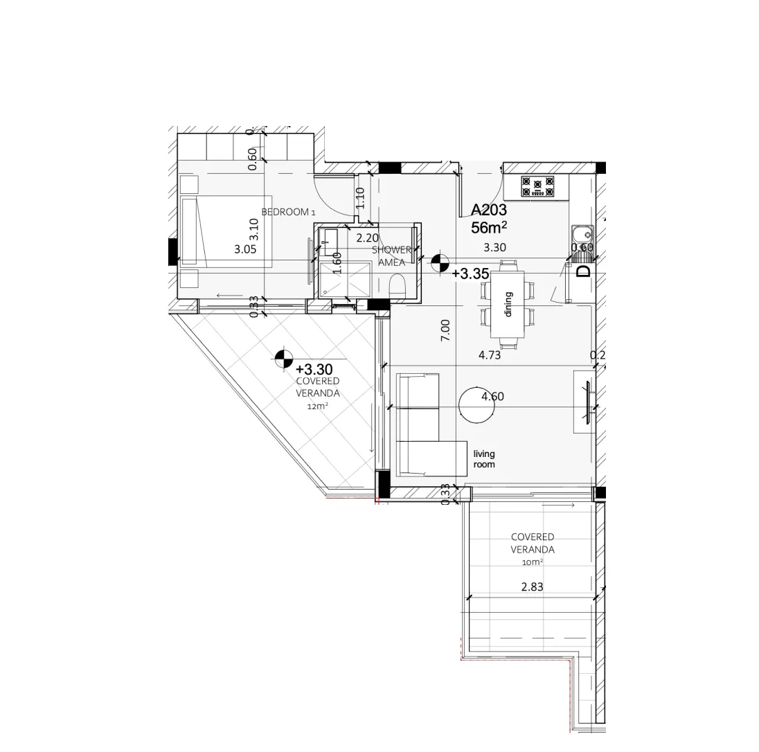 Διαμερίσματα 4 — 78,00 m²