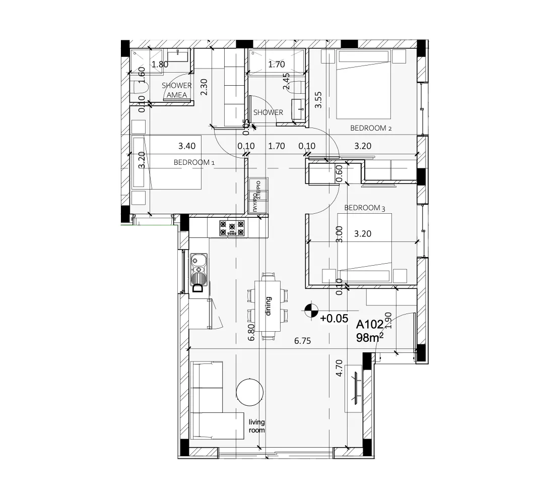 Διαμερίσματα 16 — 202,00 m²