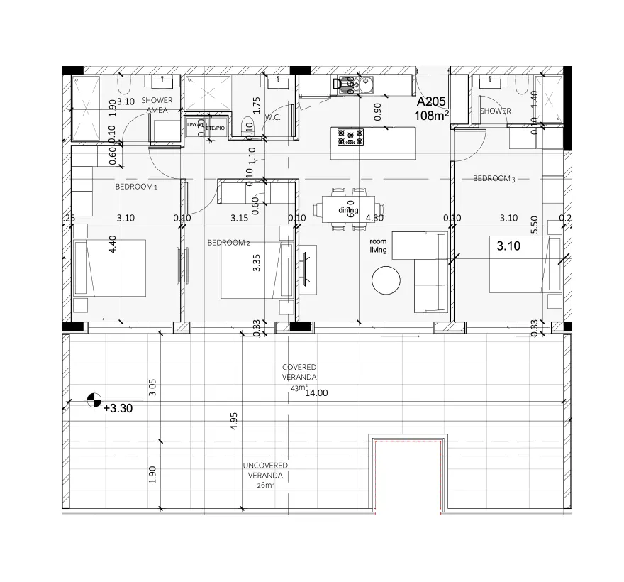 Διαμερίσματα 17 — 177,00 m²